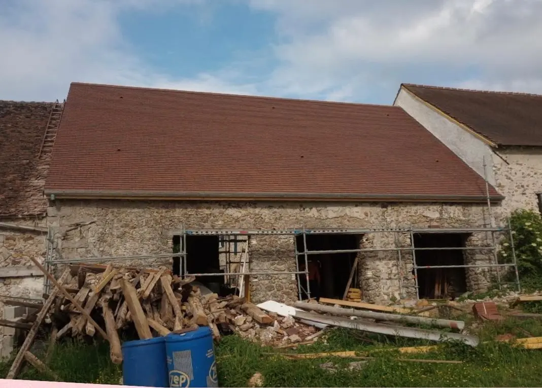Réfection complète de toiture en tuiles - après